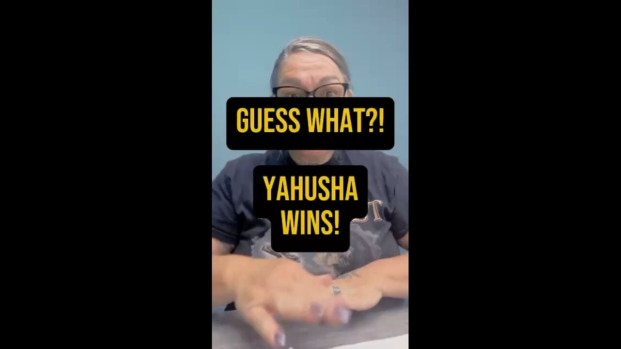 Guess What?! Yahusha WINS! ❤️🙌