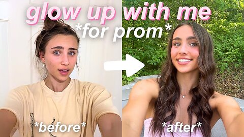 glow up + prep with me for prom!! 🤭 *flowers, nails, tan, etc*