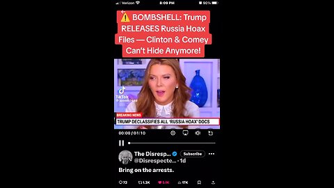 Bring on the arrests.