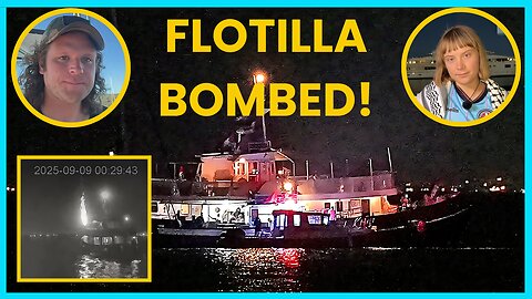OUTRAGE: Humanitarian Ship for STARVING Gaza Drone Struck in International Waters!