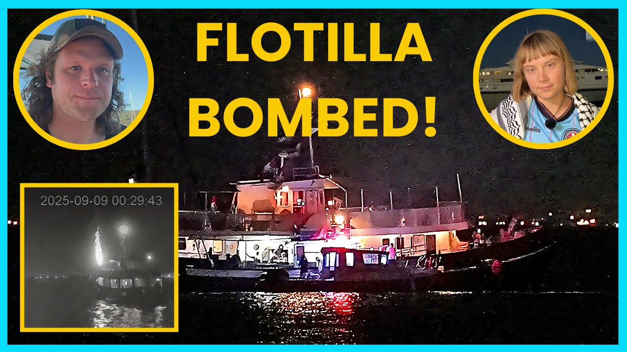 OUTRAGE: Humanitarian Ship for STARVING Gaza Drone Struck in International Waters!