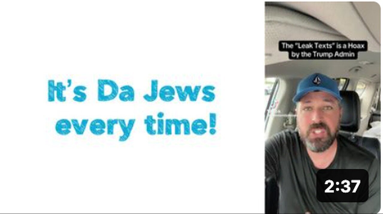 "Always the Jews Involved!"