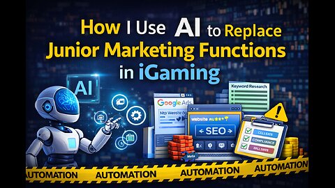 How I Use AI to Replace Junior iGaming Marketing Functions