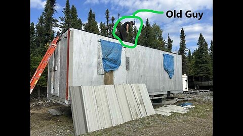 Full Staff For Tinning Caboose Roof on a Monday Sept 08 2025