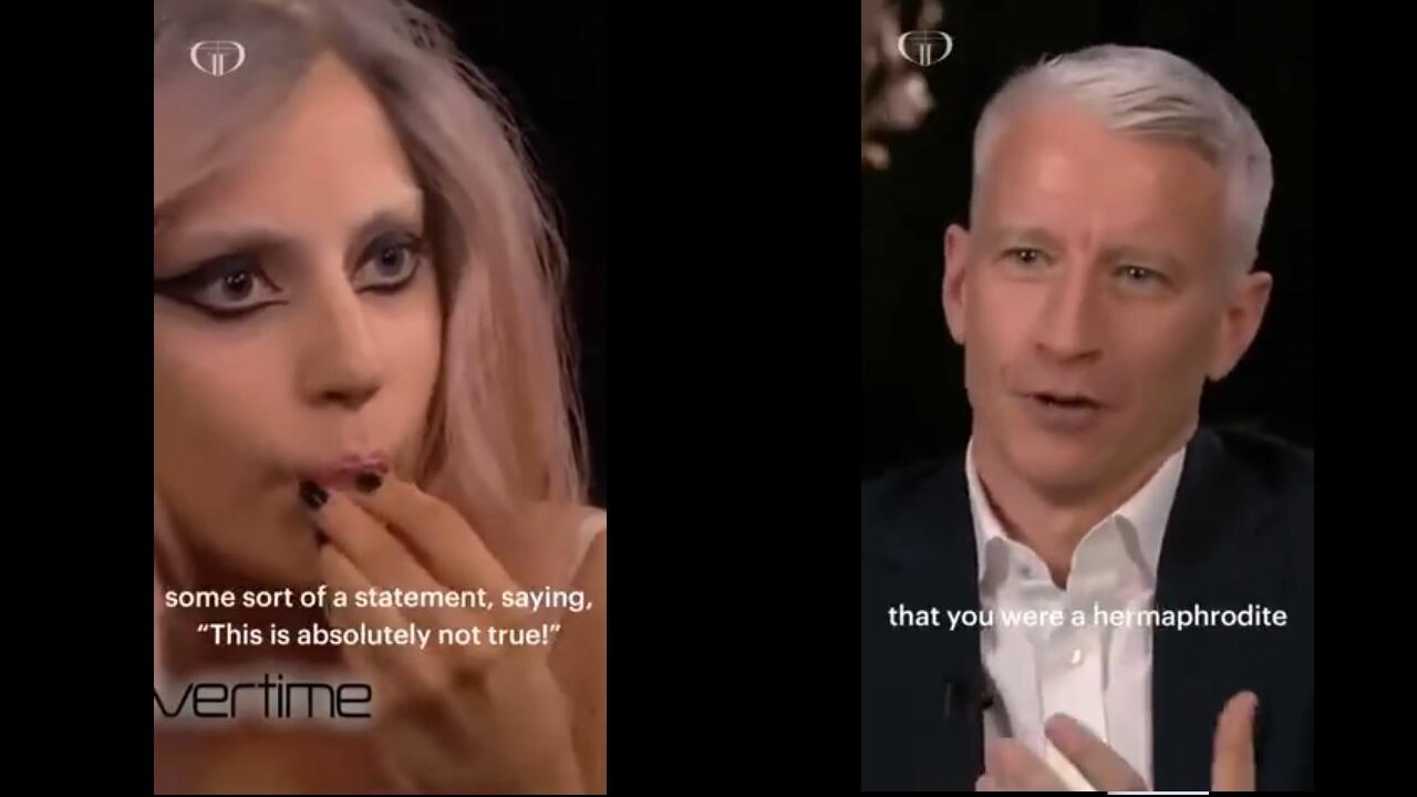Anderson Cooper Asking Lady Gaga She's a Hermaphrodite [scripted?]