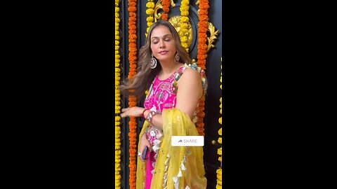 Bollywood Actress Isha Koppikar at Ekta Kapoor Ganpati Bappa Event❤️