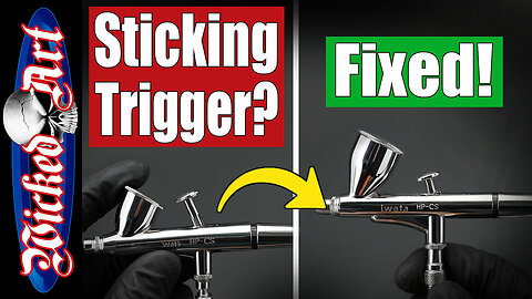 Fixing Air Leaks & Sticking Triggers | Iwata Eclipse HP-CS Airbrush Maintenance & Troubleshooting Guide