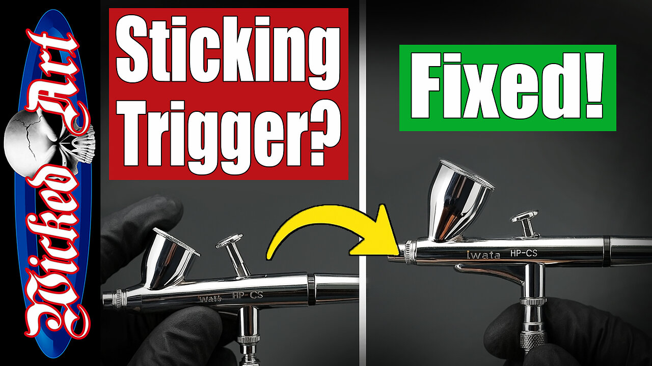 Fixing Air Leaks & Sticking Triggers | Iwata Eclipse HP-CS Airbrush Maintenance & Troubleshooting Guide
