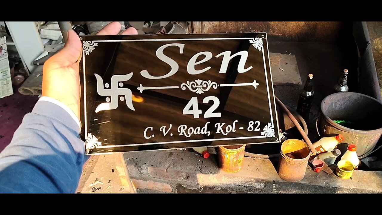 How to Make Name Plate Sign for Home By SM STEEL LETTERS
