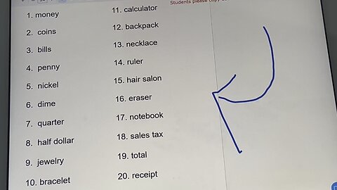 Test. English class