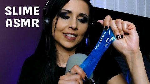 ASMR Trying Dollar Store Slime (whispers, rubber sounds, tapping, scratching, lid sounds)