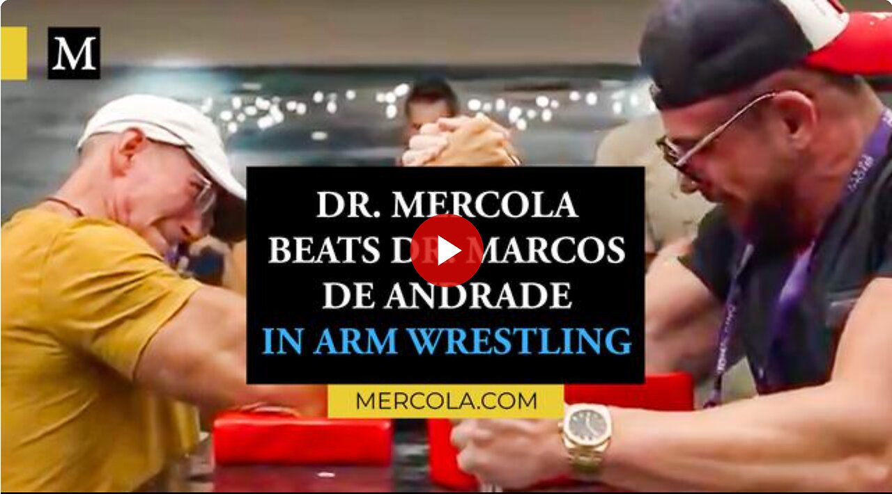 Dr. Mercola Beats Dr. Marcos De Andrade in Arm Wrestling