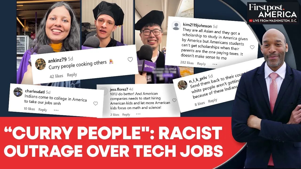 NYU Grads’ Google, Amazon Job Reveal Video Sparks Racist Backlash Online | Firstpost America | N18G