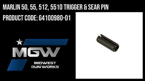 Marlin 50, 55, 512, 5510 Trigger & Sear Pin - G4100980-01