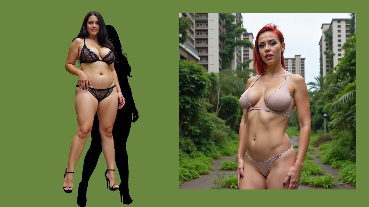 Sexy Milfs in Abandoned City