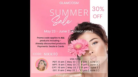 GlamCosm 30% Off & GlamDerma 40% Off