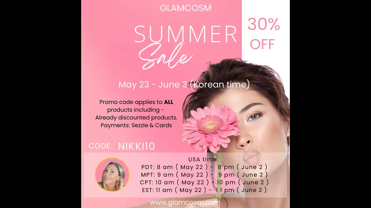 GlamCosm 30% Off & GlamDerma 40% Off