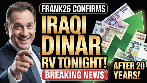 Breaking News 🚨 Frank26 Confirms Iraqi Dinar RV TONIGHT – After 20 Years! 💥 Today's IQD News!