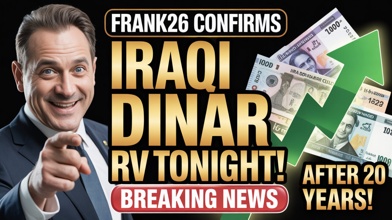 Breaking News 🚨 Frank26 Confirms Iraqi Dinar RV TONIGHT – After 20 Years! 💥 Today's IQD News!