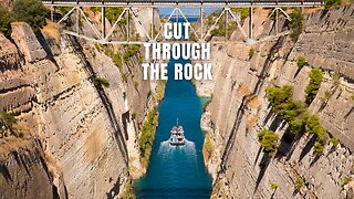 This Narrow Waterway Hides a Big Secret! #CorinthCanal #greecetravel