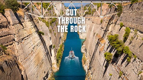 This Narrow Waterway Hides a Big Secret! #CorinthCanal #greecetravel
