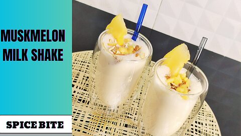 Muskmelon Milk Shake Recipe | Summer Special Drink Recipe By Spice Bite