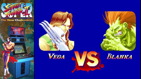 Super Street Fighter II (Arcade) - Vega vs. Blanka