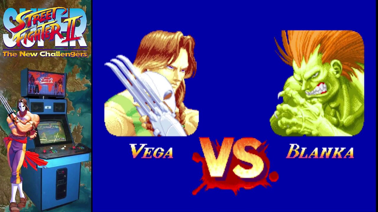 Super Street Fighter II (Arcade) - Vega vs. Blanka