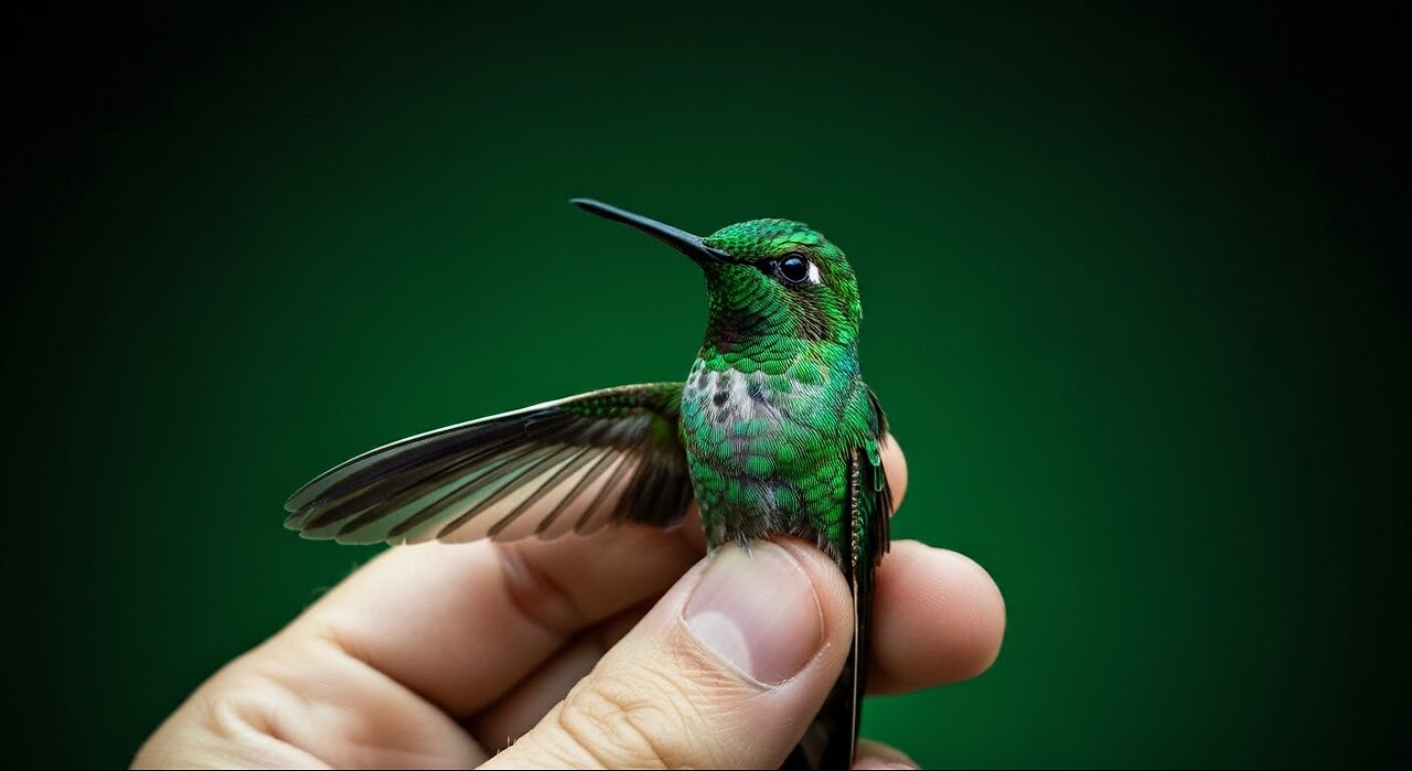 I found a hummingbird with a Broken Wing