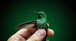 I found a hummingbird with a Broken Wing