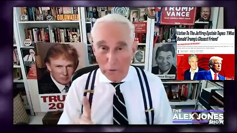 Roger Stone: Why FBI Director Kash Patel Is Slow Rolling Release Of Newly Discovered Epstein Files ~ Alex Jones (6.07.25)