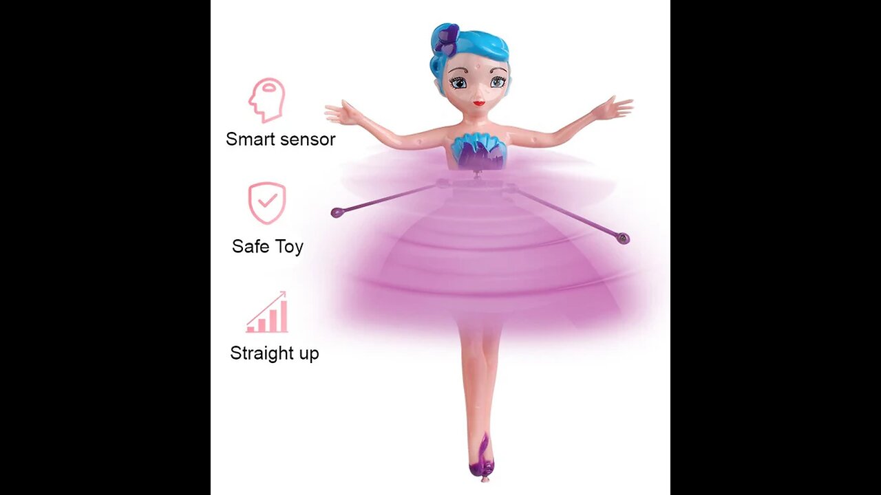 Flying Fairy_Airplane with Infrared Induction Remote Control, Creative Gift for Girls & Boys