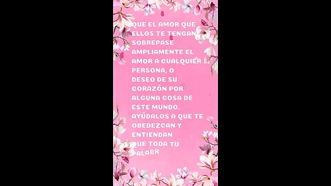 Oración diaria por nuestros hijos