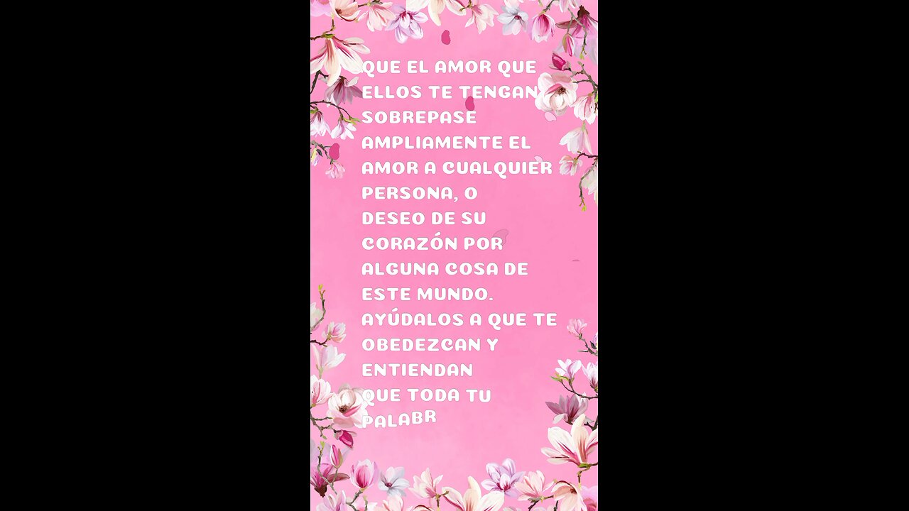 Oración diaria por nuestros hijos