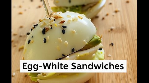 Egg-White Sandwiches 🤤 - Keto Breakfast🥚 - Low Carb 🥗 Keto Diet