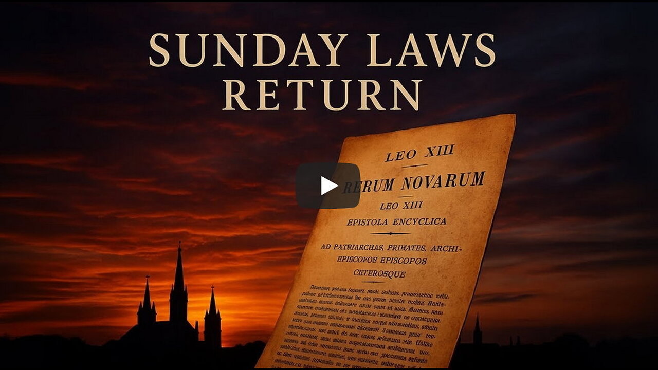 Why Sunday Laws Are Coming Back! JD Vance and Pope Leo