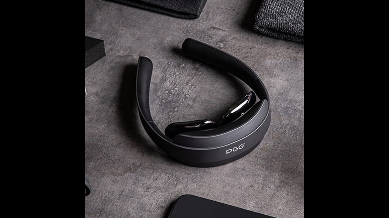 Foldable Wireless Smart Neck Massager with Heating Function, 5 Massage Modes and Low-frequency Pulse