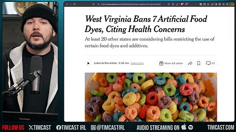 WV BANS Artificial Food Dye In MAJOR MOVE, Man WARNS Industrial CLEANER Used In Children's CEREAL