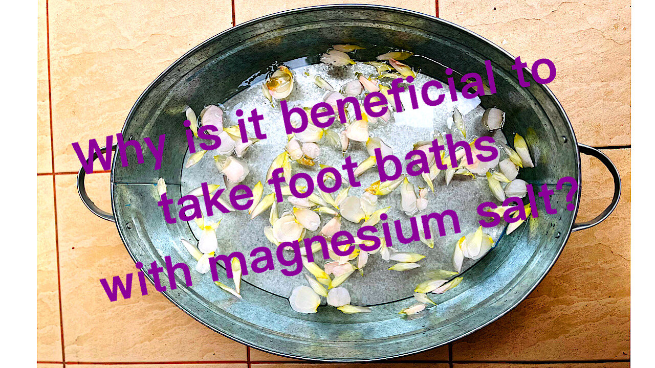 What are the benefits of magnesium salt baths? watch and read info.