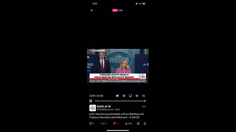 White House briefing : 29/04/2025 part 2