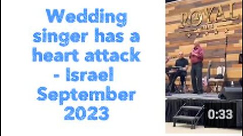 Wedding singer has a heart attack - Israel 🇮🇱 September 2023