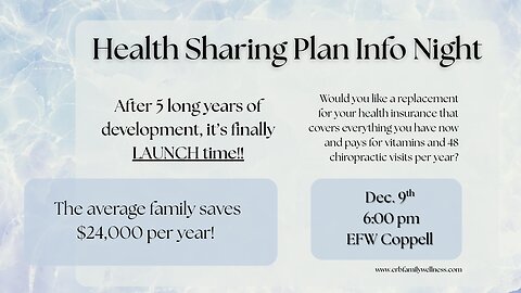 Health Sharing Info Night
