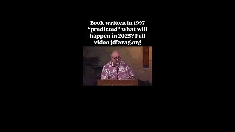 “If this was predicted 27 years ago then somebody knew something”