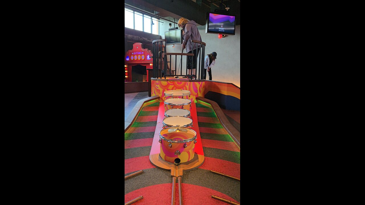 Putt putt golf hole in one