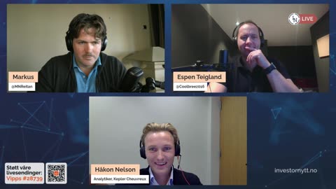 Investornytt Live med Håkon Nelson fra Kepler Cheivreux