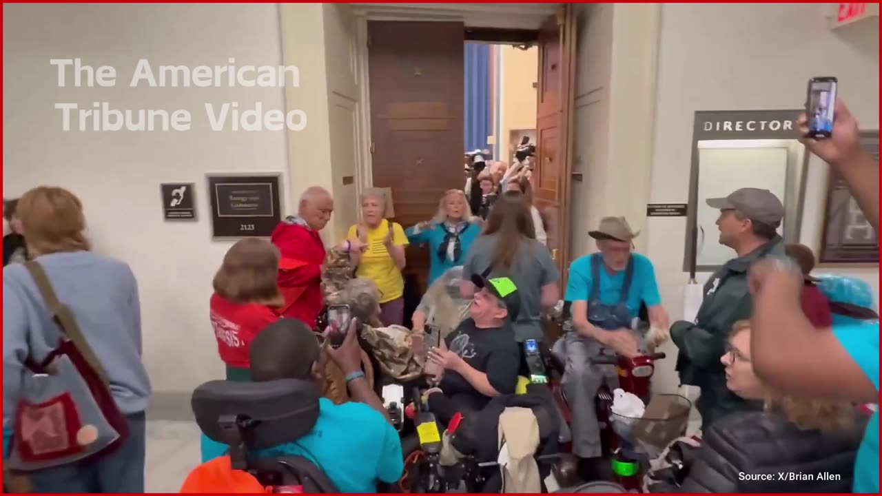 WATCH: Dozens of Democrats Storm Capitol to Protest Trump, Get Arrested