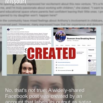 Fact Check: Casey Anthony Did NOT Open a Daycare Center in Branson, Missouri