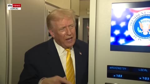 ‘Quiet’: Donald Trump shuts down loud reporter on Air Force One