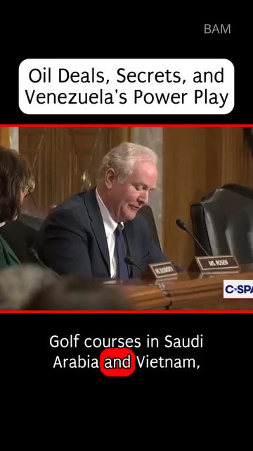 Oil, oil, oil"—not democracy, not freedom.