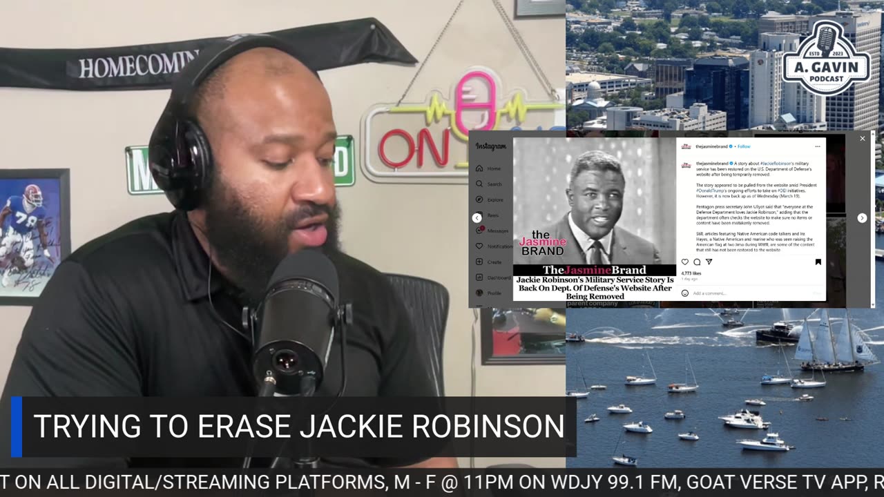 The Arrington Gavin Show "Trying To Erase Jackie Robinson"